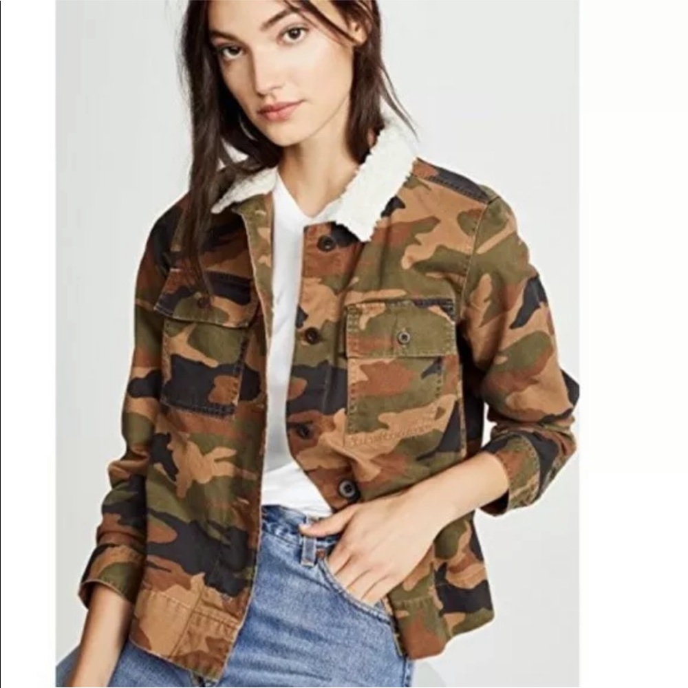Madewell Camo Cropped Jacket